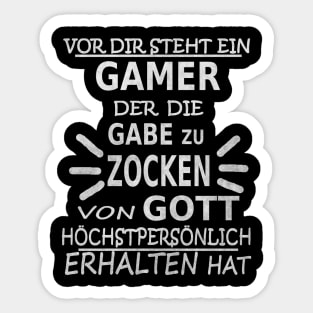 gamer gaming zocken e-sport geschenkidee konsole Sticker